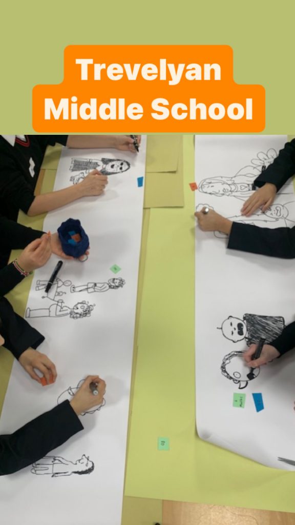 Schoolchildren create a collaborative masterpiece