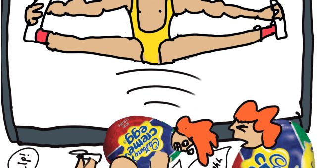 PE with Joe after a 2 week Easter binge