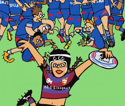 Girl’s rugby prints